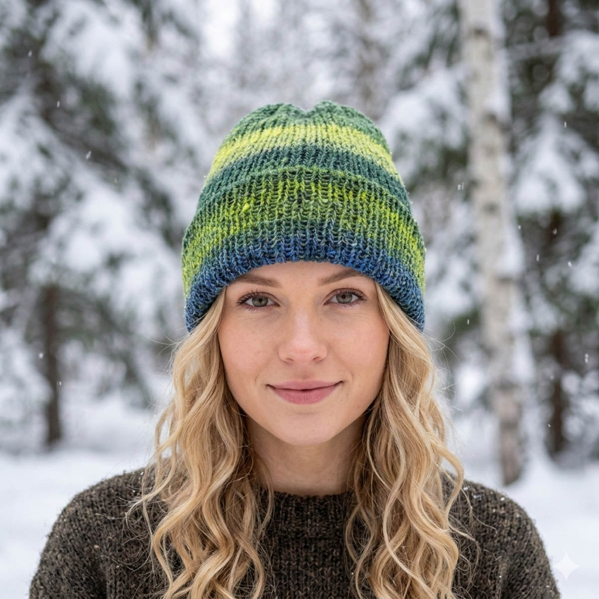 Knitted Beanies - Double Knitted and Reversible Size - Most Adults - #1002