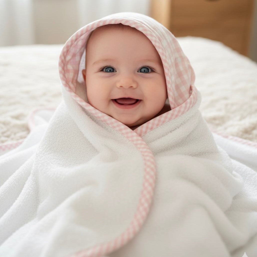 BABY HOODED BATH TOWEL - (Choose Options)