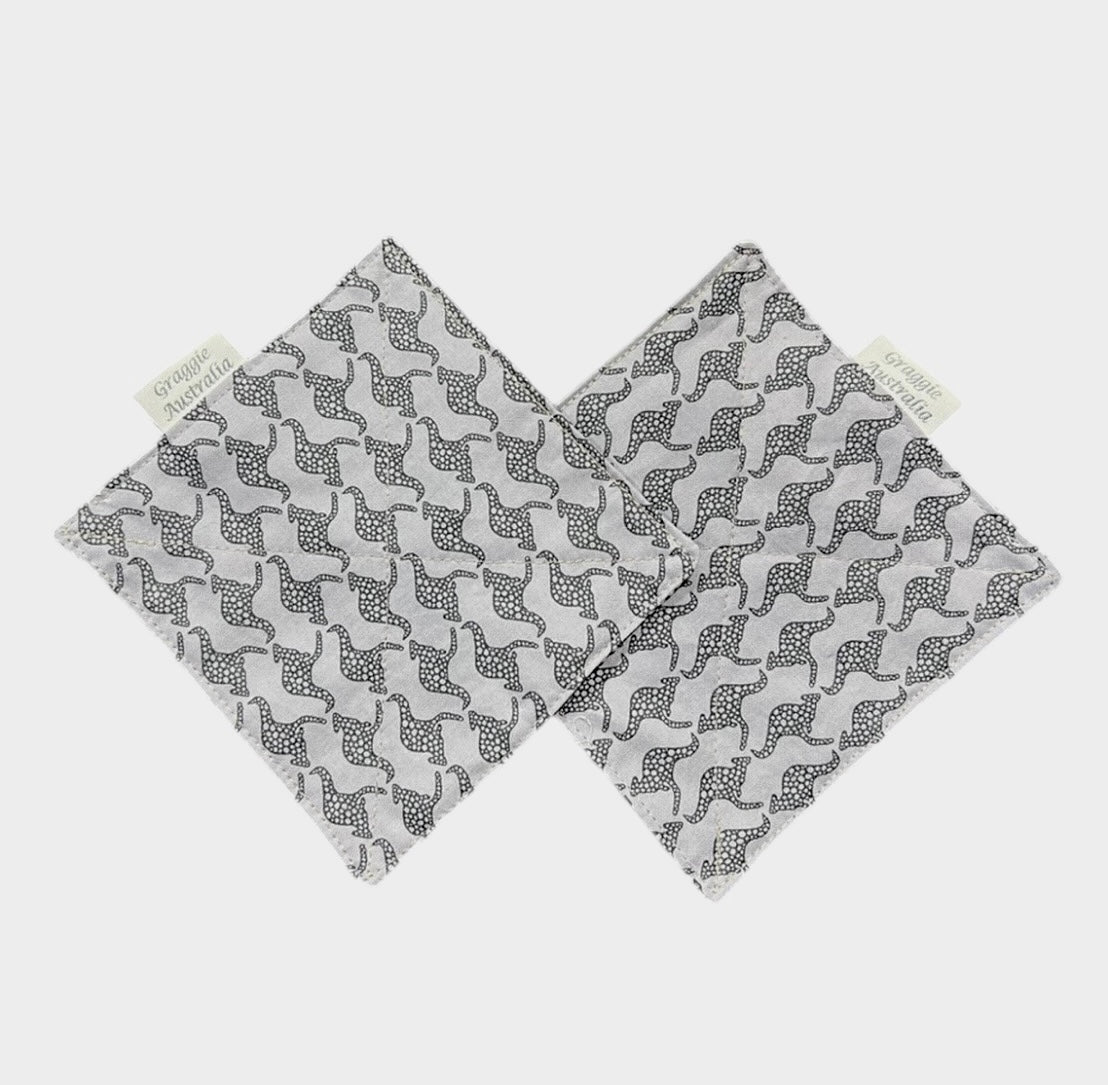 Jar Lid/Bottle Cap Gripper Pad (Set of 2) - Rabbits Grey