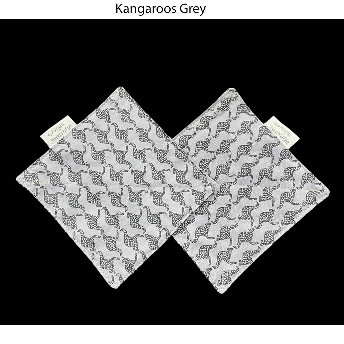 Jar Lid/Bottle Cap Gripper Pad (Set of 2) - KANGAROOS GREY
