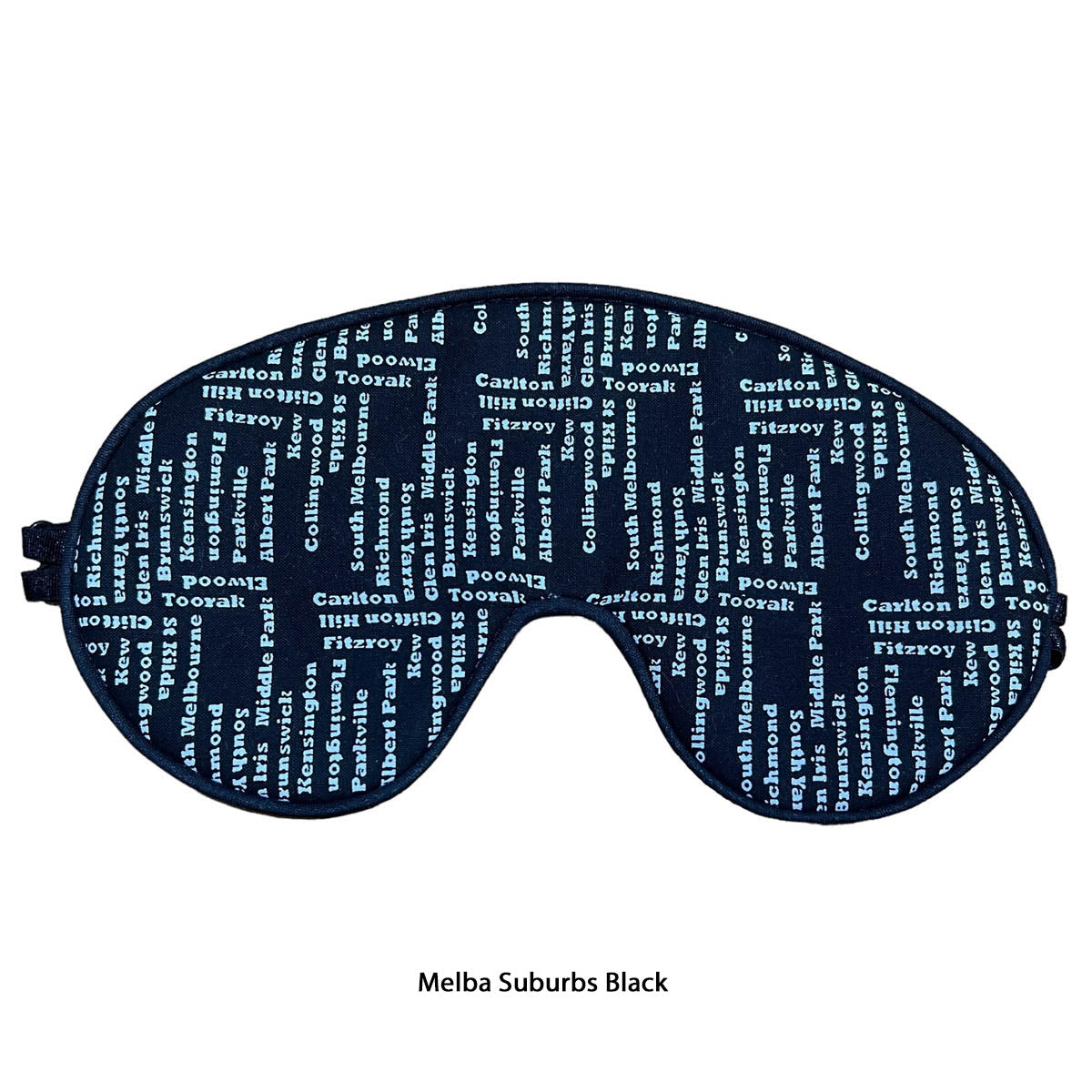 FOR HIM - Sleep Mask - MELBOURNE SUBURBS BLACK