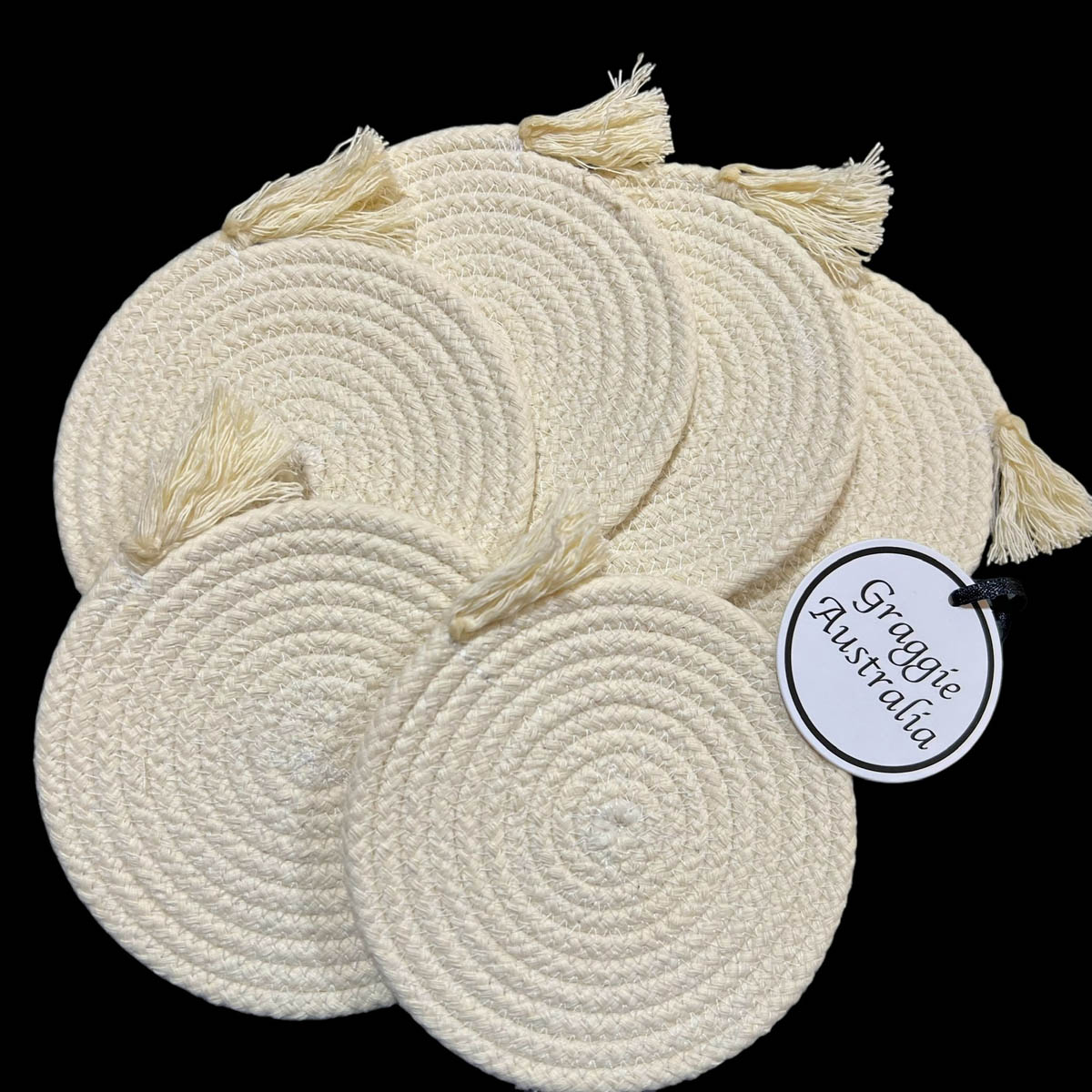 Rope Drink Coaster Set of 6 #1