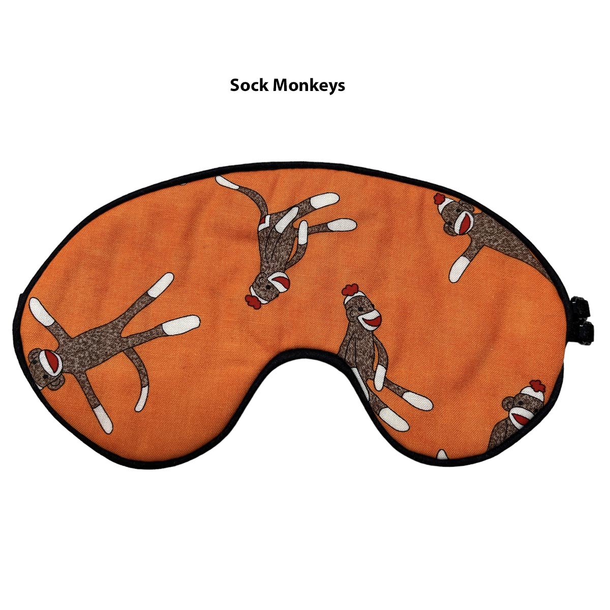 FOR HIM - Sleep Mask - SOCK MONKEYS (Orange)