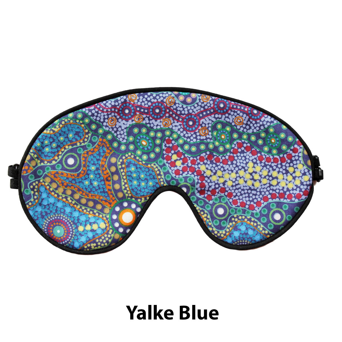 FOR HER Sleep Mask - YALKE BLUE (Australian Aboriginal print fabric)